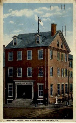 Marshall House - Alexandria, Virginia VA Postcard