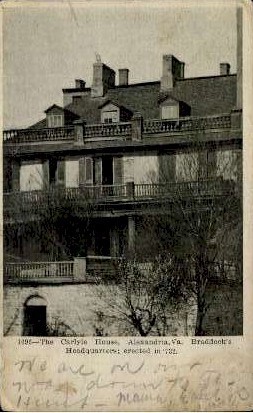 The Carlyle House - Alexandria, Virginia VA Postcard