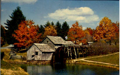 Mabry Mill - Blue Ridge Parkway, Virginia VA Postcard
