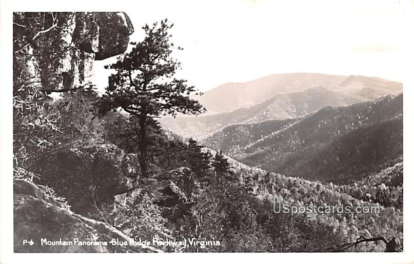 Mountain Panorama - Blue Ridge Parkway, Virginia VA Postcard