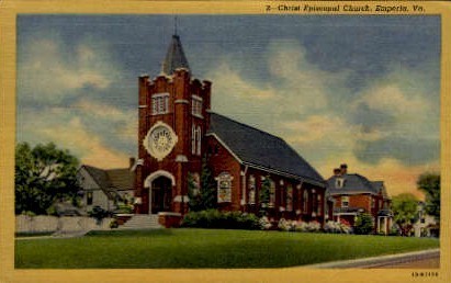 Christ Episcopal Church - Emporia, Virginia VA Postcard