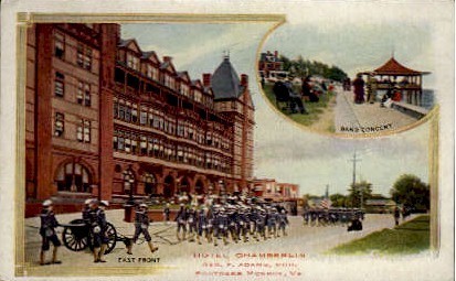 Hotel Chamberlin - Fortress Monroe, Virginia VA Postcard