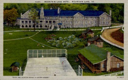 Mountain Lake Hotel - Virginia VA Postcard