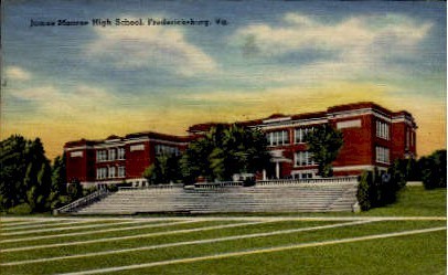 James Monroe High School - Fredericksburg, Virginia VA Postcard