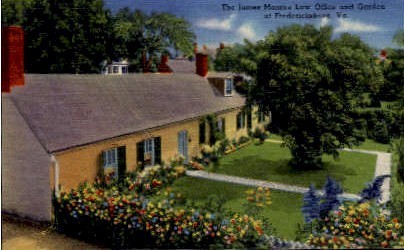 James Monroe Law Office - Fredericksburg, Virginia VA Postcard