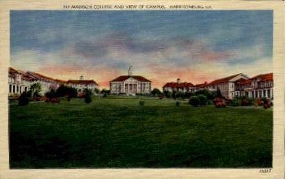 Madison College - Harrisonburg, Virginia VA Postcard