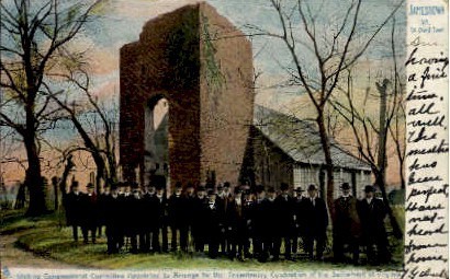 Old Church Tower - Jamestown, Virginia VA Postcard