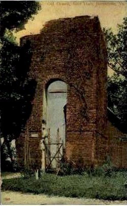 Old Church - Jamestown, Virginia VA Postcard