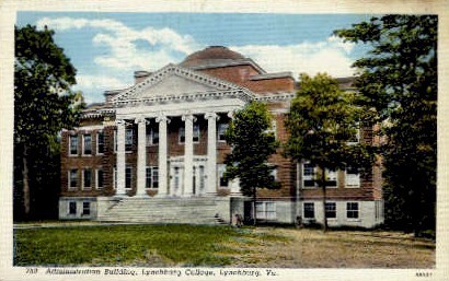 Administration Building - Lynchburg, Virginia VA Postcard