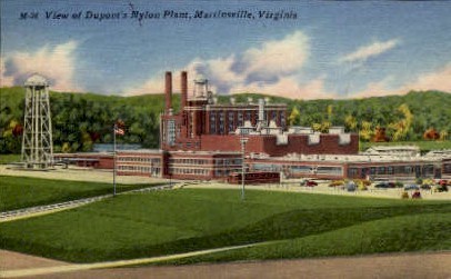 Dupont's Nylon Plant - Martinsville, Virginia VA Postcard