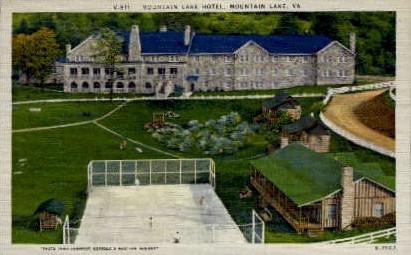 Mountain Lake Hotel - Virginia VA Postcard