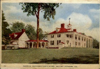 George Washington's Home - Mount Vernon, Virginia VA Postcard