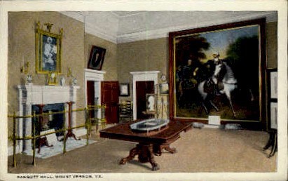 Banquet Hall - Mount Vernon, Virginia VA Postcard