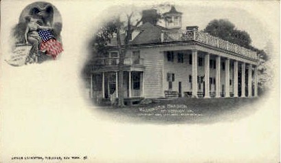 Washington Mansion - Mount Vernon, Virginia VA Postcard