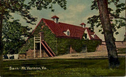 Barn - Mount Vernon, Virginia VA Postcard