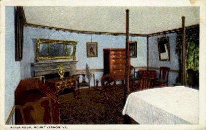 River  Room - Mount Vernon, Virginia VA Postcard