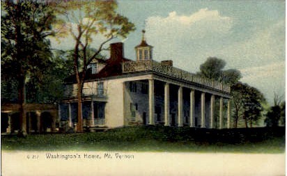 Washington's Home - Mount Vernon, Virginia VA Postcard