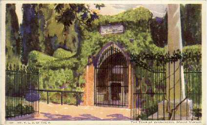 The Tomb Of Washington - Mount Vernon, Virginia VA Postcard
