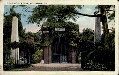 Washington's Tomb - Mount Vernon, Virginia VA Postcard
