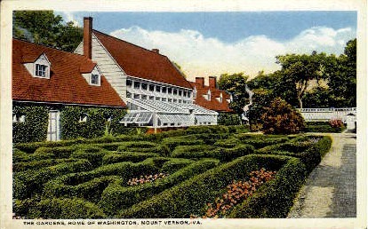 The Garden - Mount Vernon, Virginia VA Postcard