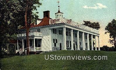 Washington's Mansion - Mount Vernon, Virginia VA Postcard