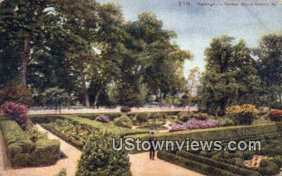 Washington's Garden - Mount Vernon, Virginia VA Postcard