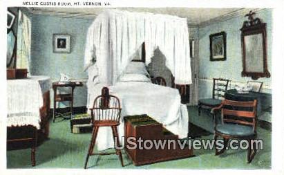 Nellie Custis Room - Mount Vernon, Virginia VA Postcard
