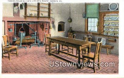 Martha Washington's Kitchen - Mount Vernon, Virginia VA Postcard
