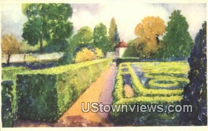 The Flower Garden - Mount Vernon, Virginia VA Postcard