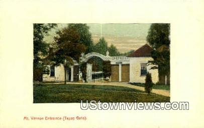 Texas Gate - Mount Vernon, Virginia VA Postcard
