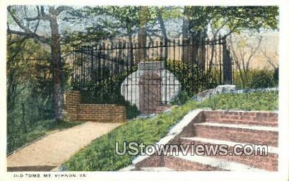 Old Tomb  - Mount Vernon, Virginia VA Postcard