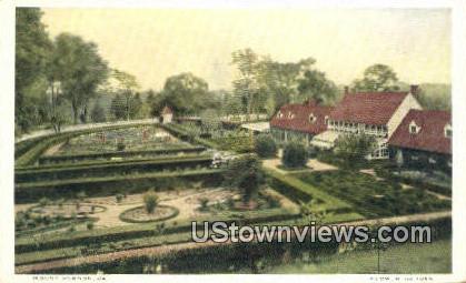 Flower Garden - Mount Vernon, Virginia VA Postcard