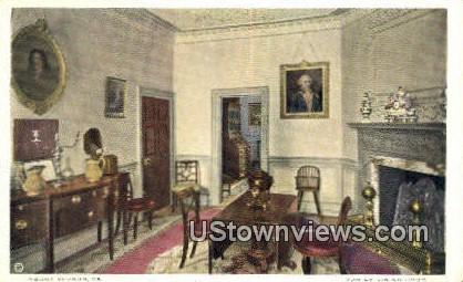 Family Dining Room - Mount Vernon, Virginia VA Postcard