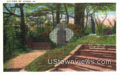 Old Tomb  - Mount Vernon, Virginia VA Postcard