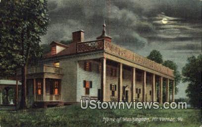 Home of Washington  - Mount Vernon, Virginia VA Postcard