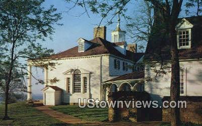 Mansion - Mount Vernon, Virginia VA Postcard