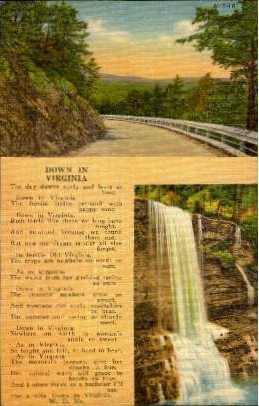 Down In Virginia - Misc Postcard