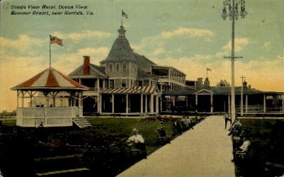 Ocean View Hotel - Norfolk, Virginia VA Postcard