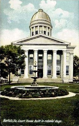 Court House - Norfolk, Virginia VA Postcard