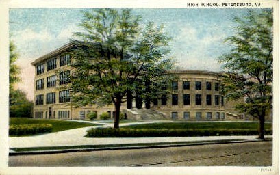 High School - Petersburg, Virginia VA Postcard
