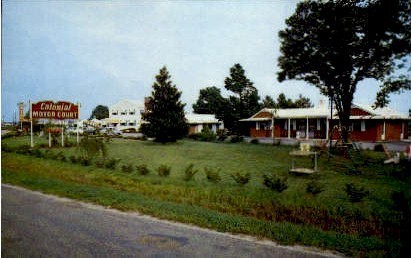 Colonial Motor Court - Portsmouth, Virginia VA Postcard