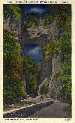 Natural Bridge - Charlottesville, Virginia VA Postcard