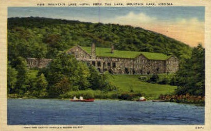 Mountain Lake Hotel - Mt Lake, Virginia VA Postcard