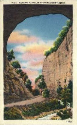 Natural Tunnel - Misc, Virginia VA Postcard