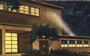 Roanoke Public Library - Virginia VA Postcard
