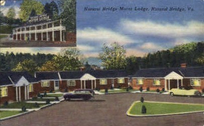 Natural Bridge Motor Lodge - Virginia VA Postcard