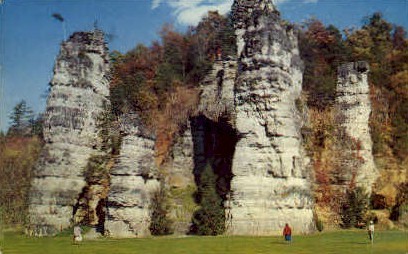 Natural Chimneys  - Mt Solon, Virginia VA Postcard