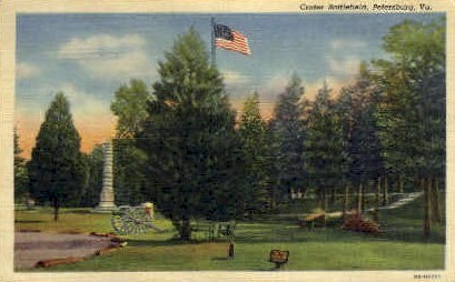Crater Battlefield - Petersburg, Virginia VA Postcard