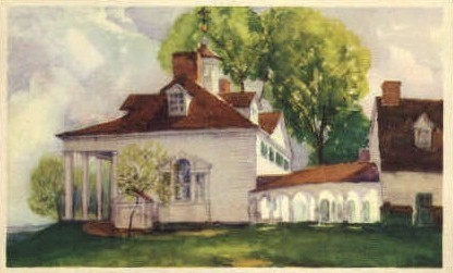 Mt. Vernon Mansion - Mt Vernon, Virginia VA Postcard