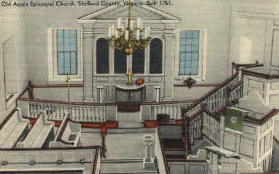 Old Aquia Episcopal Church - Misc, Virginia VA Postcard